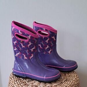 BOGS Girls Classic Waterproof/Insulated Pull On Winter/Snow/Outdoor Boots‎ 6